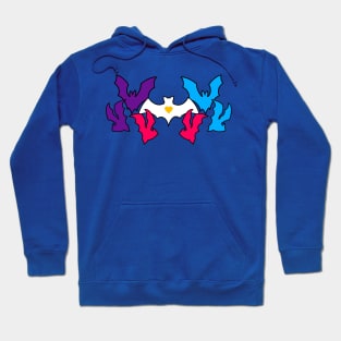 Pride Bats Polyamorous Hoodie